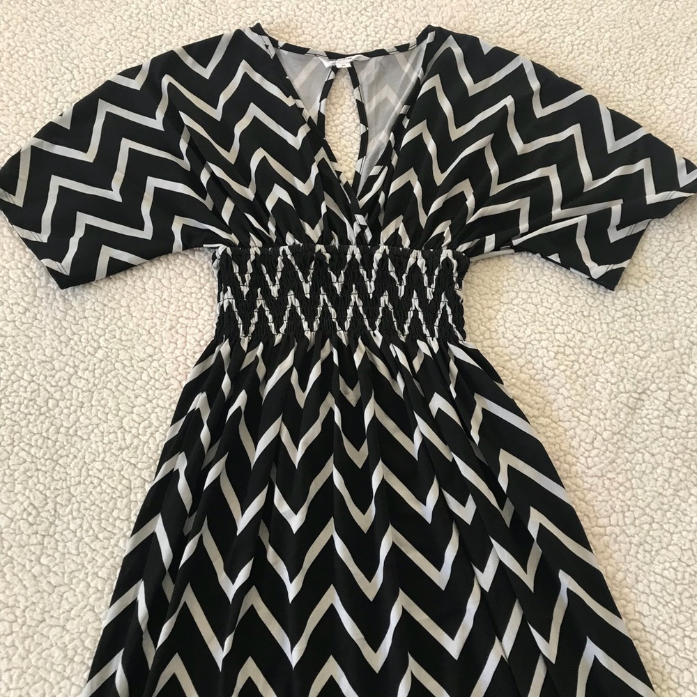 Kimono style maxi dress